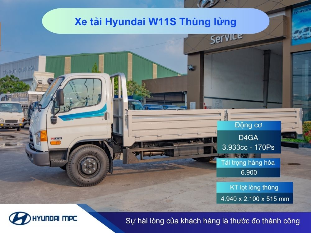 Xe tải Hyundai Mighty W11S - Động cơ khoẻ hơn lên đến 150PS